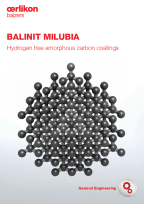 BALINIT MILUBIA - Hydrogen free amorphous carbon coatings