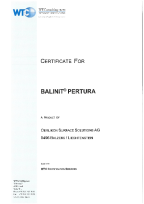 BALINIT<sup>®</sup> PERTURA Certificate