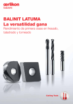 BALINIT<sup>®</sup> LATUMA - First-class performance in milling, drilling and turning