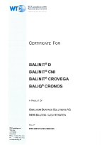 BALINIT<sup>®</sup> D, CNI, CROVEGA, BALIQ<sup>®</sup> CRONOS Certificate