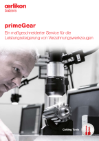 primeGear - Ein maßgeschneiderter Service für die Leistungssteigerung von Verzahnungs-werkzeugen