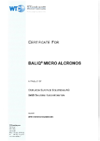 BALIQ MICRO ALCRONOS Certificate