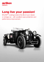 Long live your passion: BALINIT<sup>®</sup> coatings for classic or vintage cars