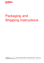 Packaging and shipping instructions