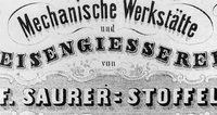 Foundation of the F. Saurer–Stoffel foundry