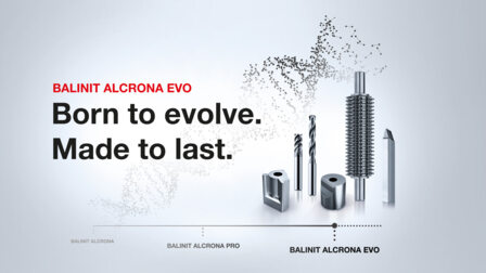 The evolution of a globally established PVD coating for numerous applications in the metalworking industry: the latest development, BALINIT ALCRONA EVO, offers more than 30 percent better performance than its predecessor.