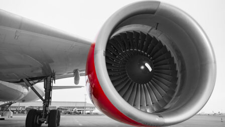 Engine in flight