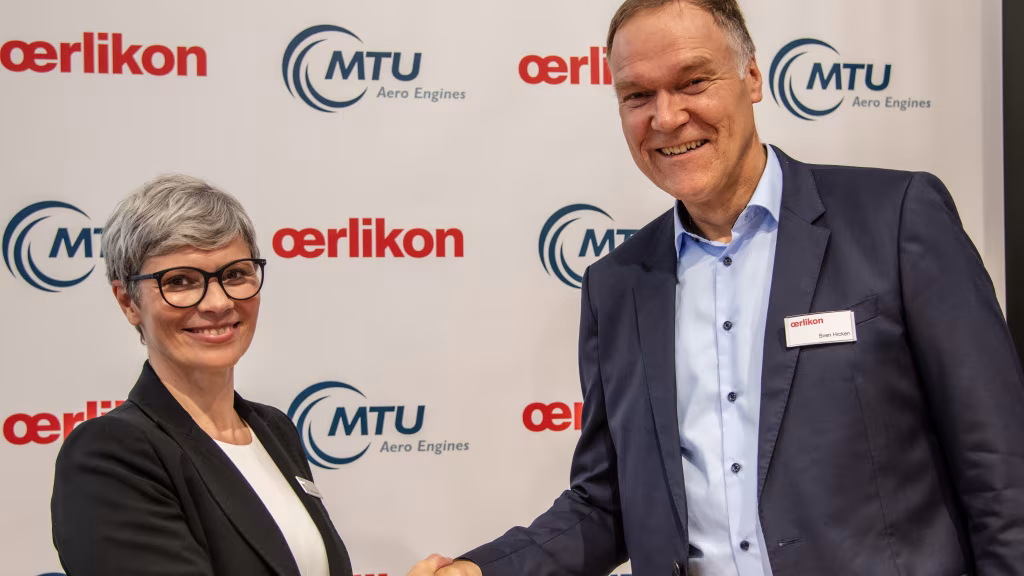 Oerlikon and MTU Aero Engines sign development cooperation agreement