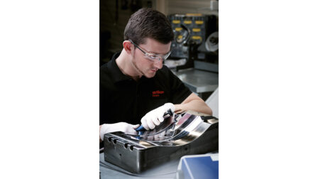 Polishing and coating from a single source: Oerlikon Balzers offers a complete service for demanding surface requirements. Image: Oerlikon