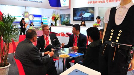 The Oerlikon group’s nonwoven business unit presented itself successfully in China