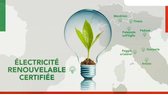 Les sites toscans d'Oerlikon Fineparts achètent de l'électricité renouvelable