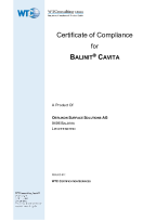 BALINIT<sup>®</sup> CAVITA Certificate