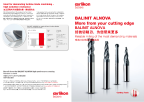 BALINIT<sup>®</sup> ALNOVA - Reliable milling of the most demanding materials