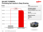 BALINIT FORMERA: promising test results in deep drawing