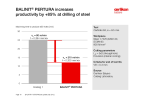 BALINIT<sup>®</sup> PERTURA increases productivity by +85% at drilling of steel