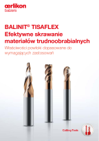 BALINIT<sup>®</sup> TISAFLEX - Efektywne skrawanie materiałów trudnoobrabialnych