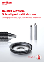 BALINIT<sup>®</sup> ALTENSA - Die schnelle Lösung für produktives Verzahnen