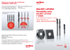 BALINIT<sup>®</sup> LATUMA - First-class performance in milling, drilling and turning