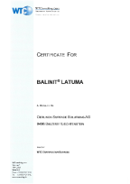 BALINIT<sup>®</sup> LATUMA Certificate