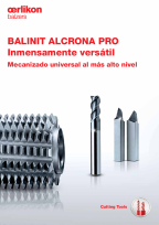 BALINIT<sup>®</sup> ALCRONA PRO - Mecanizado universal al más alto nivel