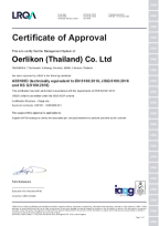 Quality Management System AS9100 Thailand, Chonburi