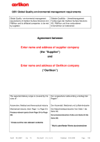 Supplier Quality - Quality Assurance Agreement