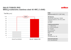 BALIQ TISINOS PRO performance: Milling martensitic stainless steel 44 HRC