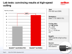 Lab tests: convincing results at high-speed cutting