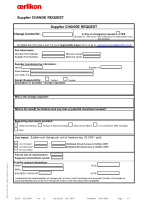 Supplier Quality Supplier to Document Change Request