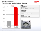 BALINIT FORMERA: performance in a 4mm high strength steel drawing application