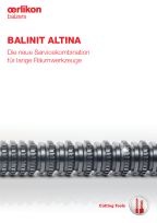 BALINIT ALTINA - Die neue Servicekombination für lange Räumwerkzeuge